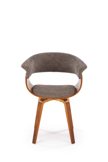 Krzesło K545 Popielaty/Orzechowy