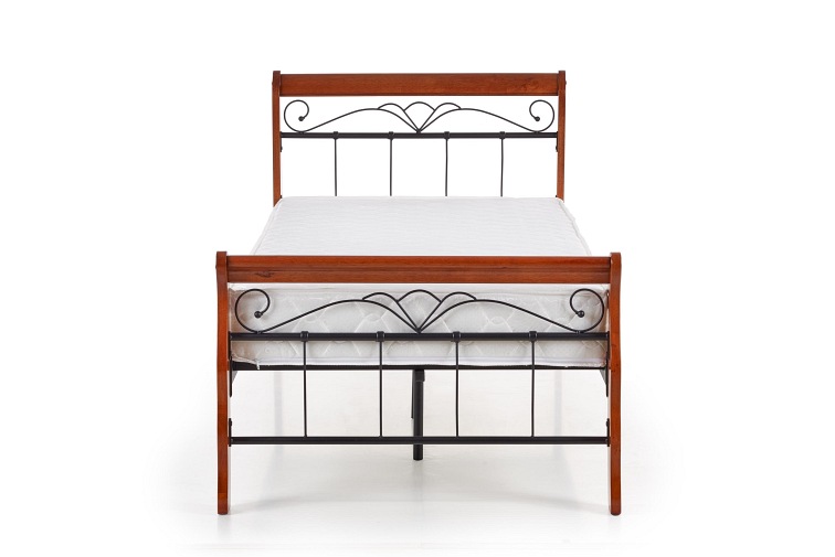 Łóżko VERONICA 90 cm czereśnia ant./czarny