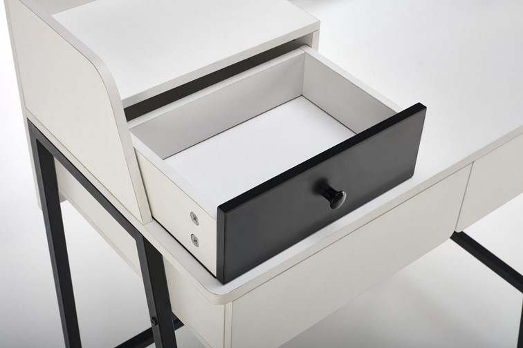 Konsolka AGNES Czarny/Biały