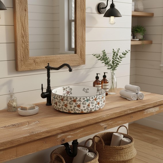 Umywalka Nablatowa STEFANIA FIORI Wielokolorowy