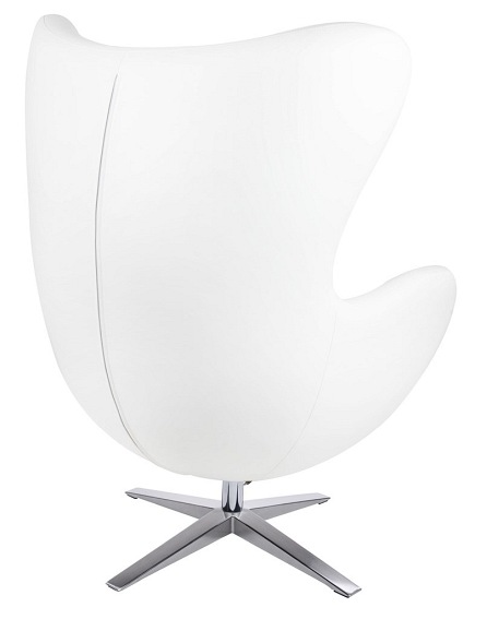 Fotel EGG Szeroki PU Biały