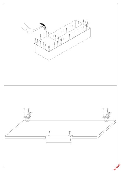 SNAP meblościanka dąb lefkas/ czarny mat