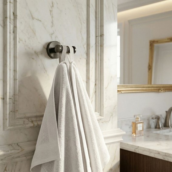 Wieszak Podwójny 6612 MODERN Tytan