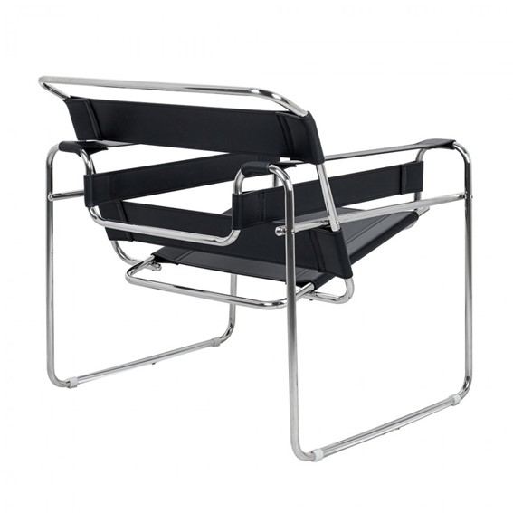 Fotel IVAN Czarny/Srebrny