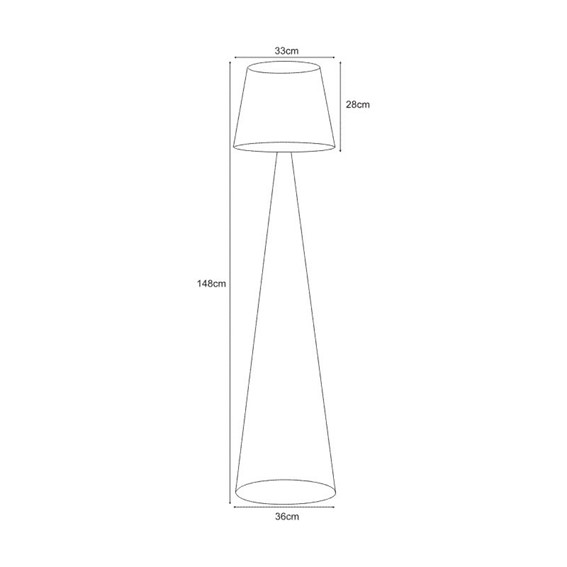 Lampa Podłogowa SOUL BLACK K-4643 Czarny