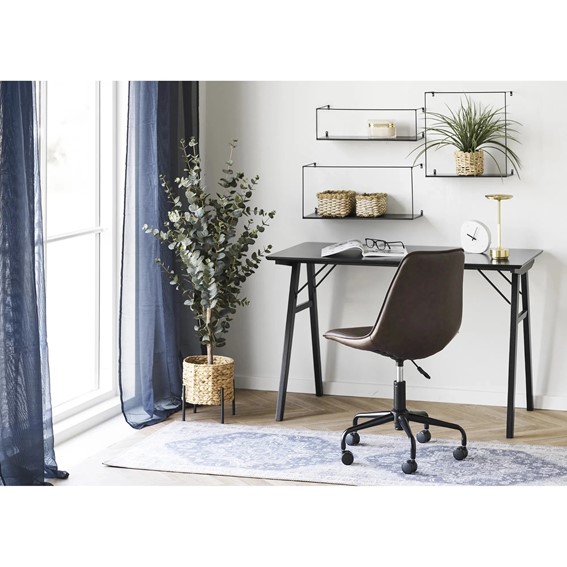 Zestaw 3 Półek Ściennych ULMO Czarny