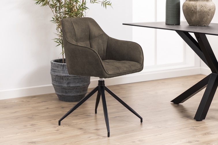 Krzesło Obrotowe BRENDA Brązowy