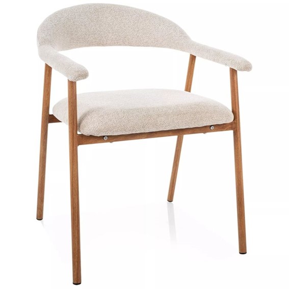 Krzesło LAGOS D Raven Jasny Beż/Dąb