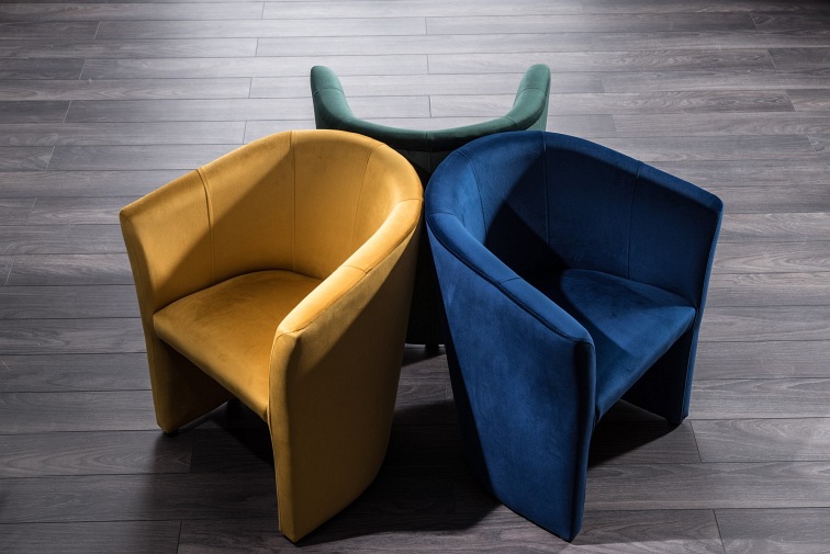 Fotel TM-1 Velvet Wenge/Czarny Bluvel 19