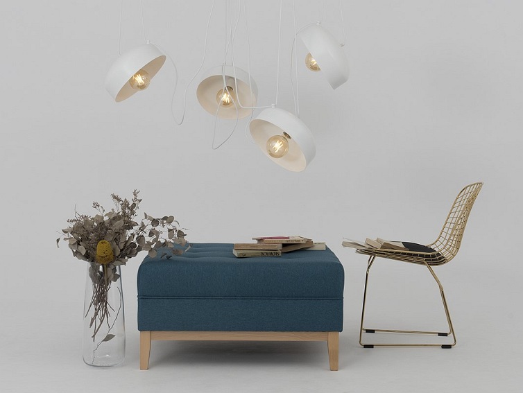 Lampa wisząca POPO FLAT L 4 – biały