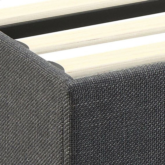 Łóżko Tapicerowane CALVI 160x200 cm z Szufladami Szary