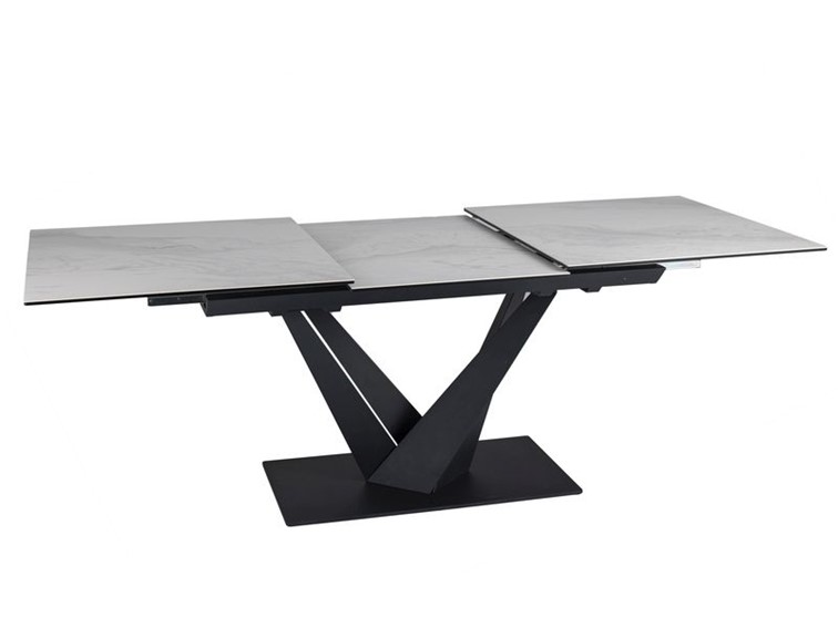 Stół SORENTO Ceramic Nature Cloud (160-220)x90 Czarny/Biały