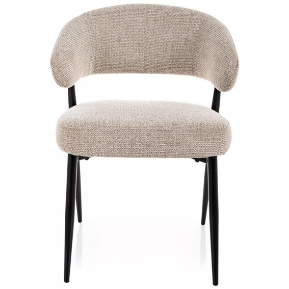Krzesło LUCIO Noelle Beż/Czarny Mat