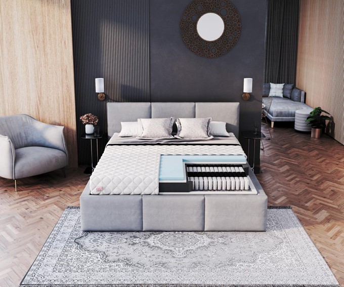 Materac ENNA 200x200 Premium Jersey