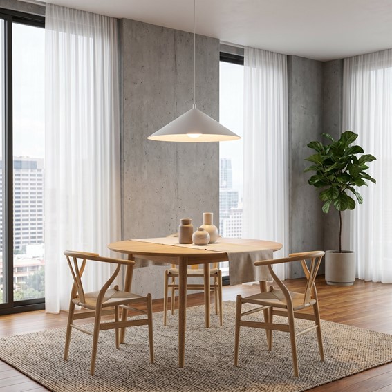 Lampa Wisząca MONO 1L Biały/Opal