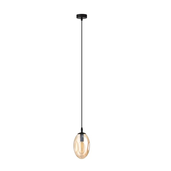 Lampa Wisząca ASTRAL 1 Czarny/Miodowy