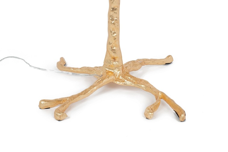 Lampa Podłogowa Tiffany 110x110x165 Złoty/Czarny