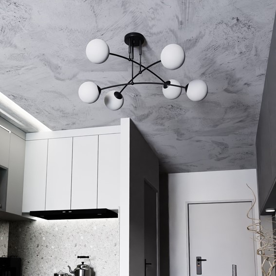 Lampa Sufitowa PREGOS 6 Czarny