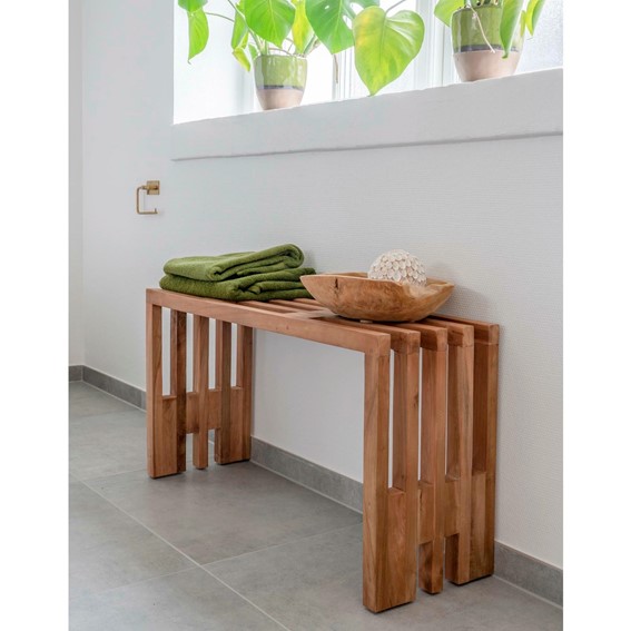 Ławka Drewniana BENIDORM 90cm Naturalny