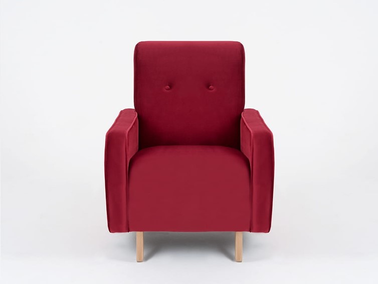 Fotel PANDA Soczysta Żurawina/Naturalny