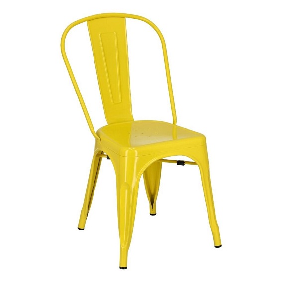 Krzesło PARIS Inspirowane Tolix Żółty