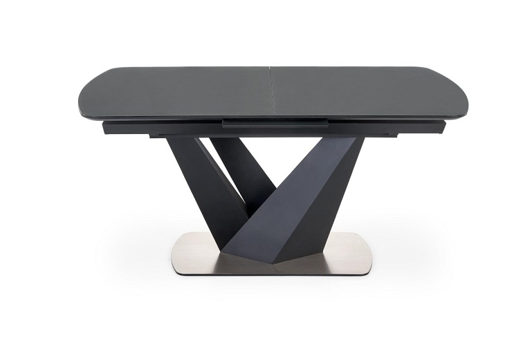 Stół Rozkładany Patrizio 90x160 Ciemny Popiel/Czarny