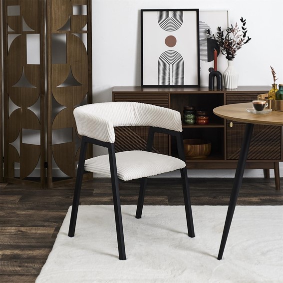 Krzesło SCOTT Biały/Czarny