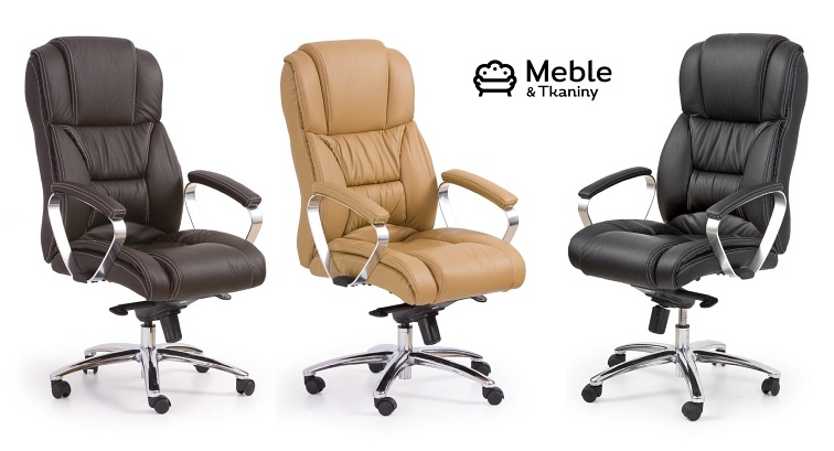 Fotel Gabinetowy FOSTER Ciemny Brąz