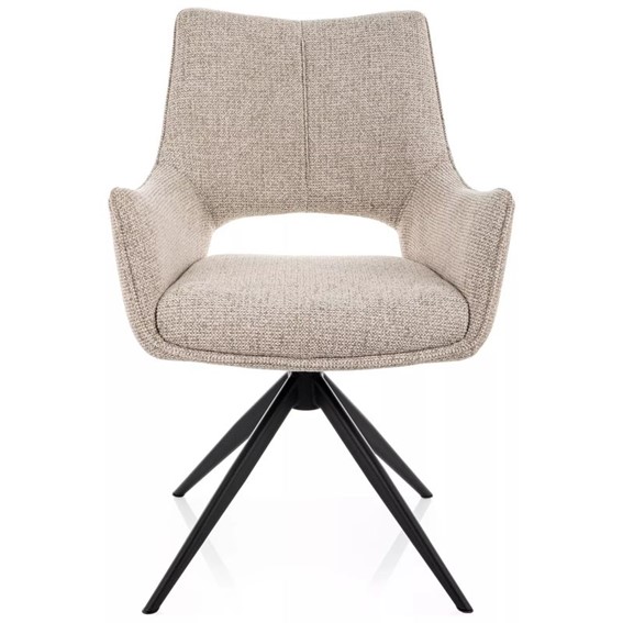 Krzesło FINO II Beż/Czarny Mat