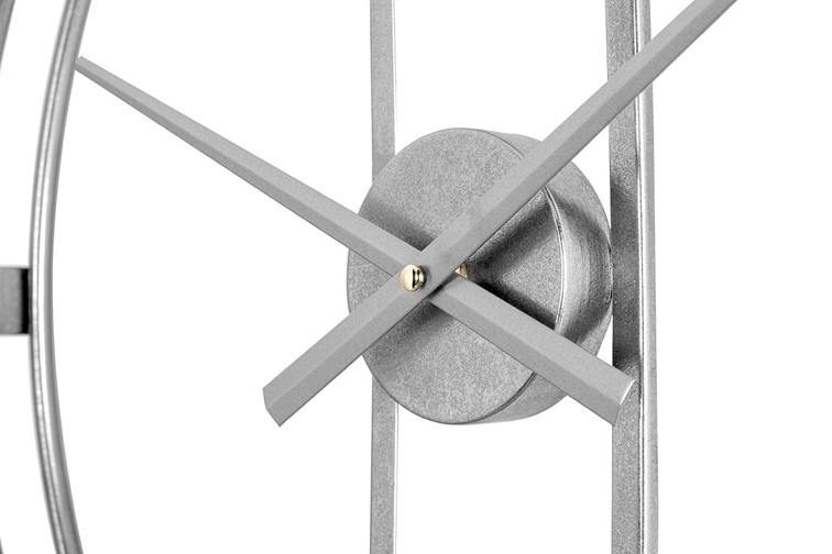 Zegar CLIP 60cm Srebrny