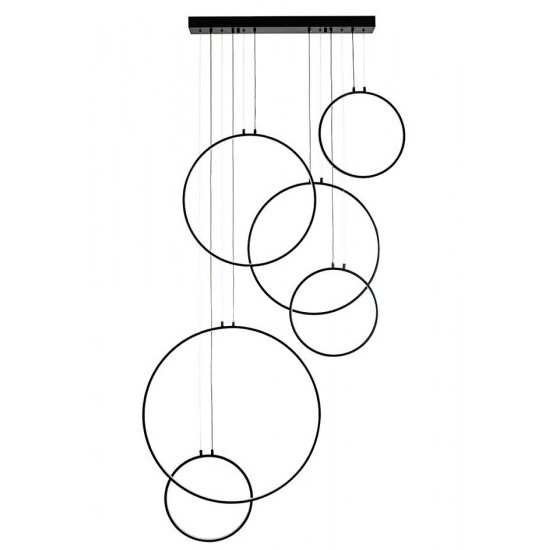 Lampa Wisząca CIRCULO SIX Czarny