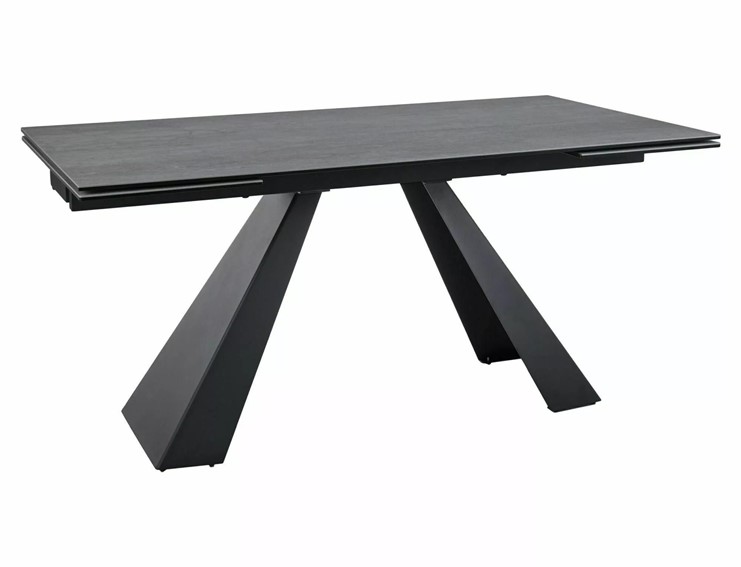 Stół SALVADORE Ceramic Pietra Di Savoia (160-240)x90 Czarny/Jasny Szar