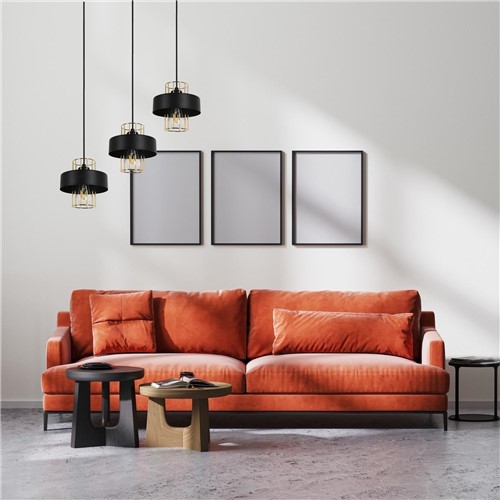 Lampa Wisząca ESTELLA 3L Czarna