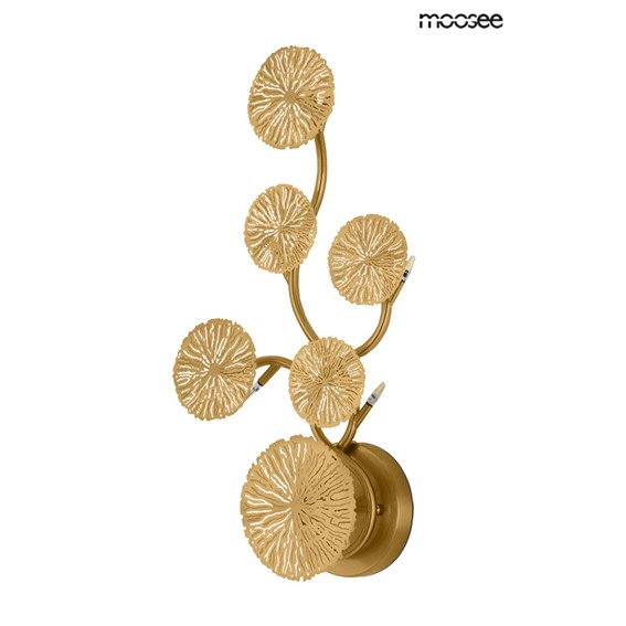 Lampa Ścienna LIRIO 6 Złoty