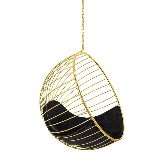 Fotel Wiszący GABBIA Złoty