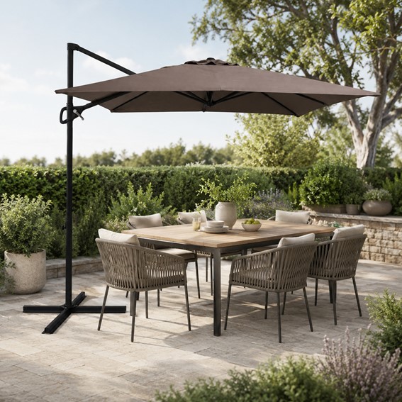 Parasol Ogrodowy LUMERO 3.0 Beżowy