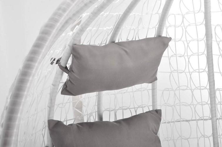 Fotel Wiszący BAHAMA Biały/Szary