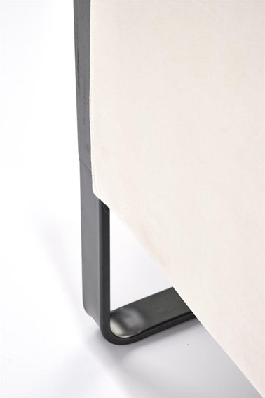 Fotel Wypoczynkowy ILARIO Czarny/Beżowy