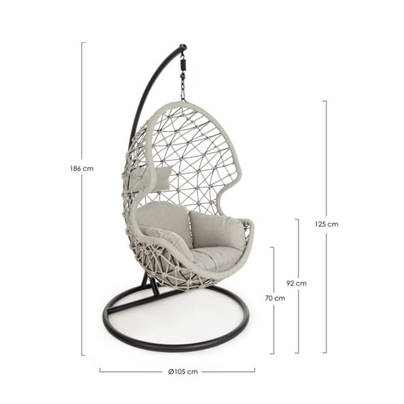 Fotel Ogrodowy KELLY Beżowy