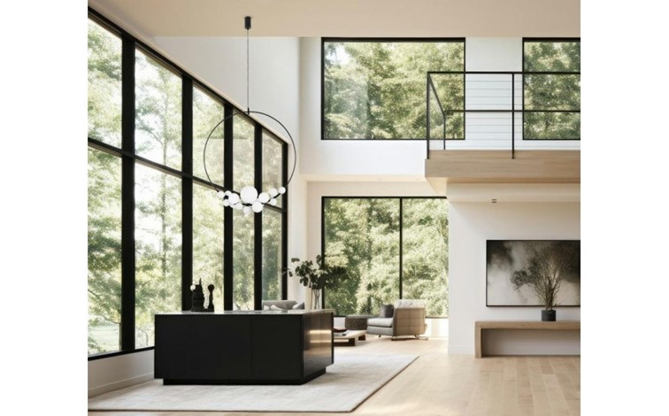 Lampa Wisząca ROCIO Czarny/Biały