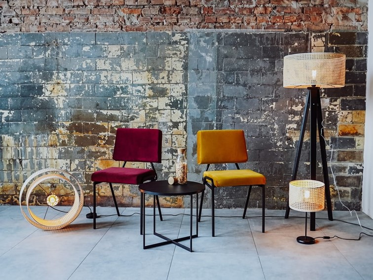 Krzesło SIMPLE Marakuja/Czarny