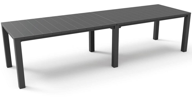 Podwójny Stół Ogrodowy Julie 295x90 Czarny