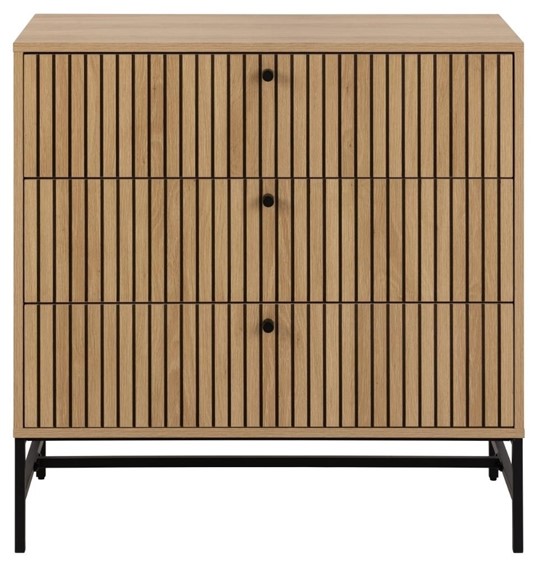 Komoda ALBANY 3 Szuflady Dąb Naturalny