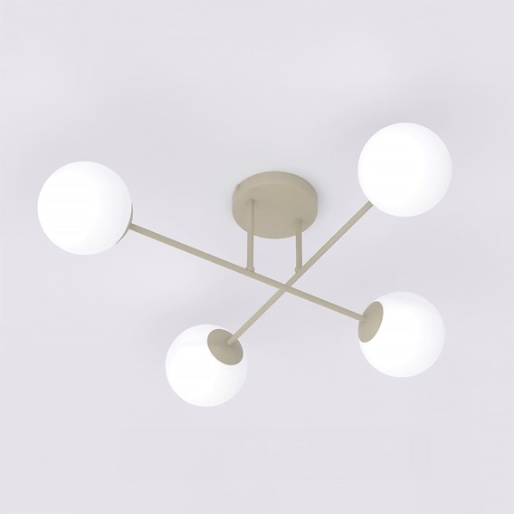 Lampa Sufitowa ROMA 4 Beżowy/Biały