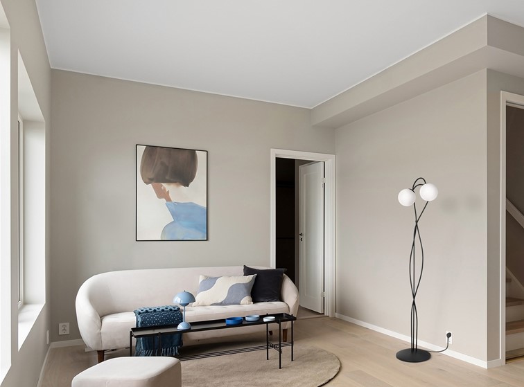 Lampa Podłogowa NELA K-5353 Czarny/Biały