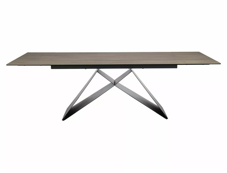 Stół WESTIN Ceramic Sabbia (160-240)x90 Czarny/Jasny Brąz