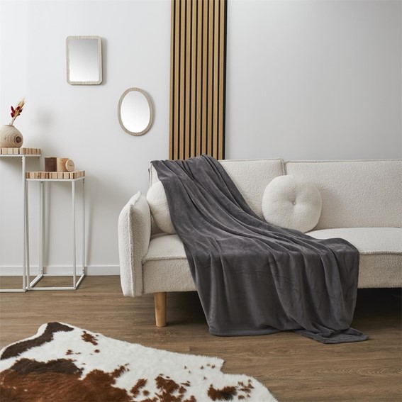 Pled MOLLETON 150x200cm Szary