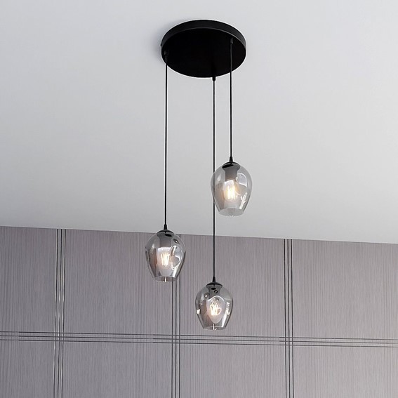 Lampa Wisząca ISTAR 3 PREMIUM Czarny/Grafitowy