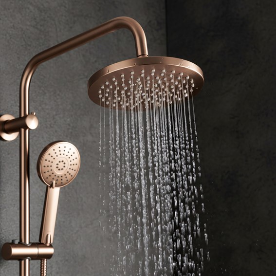 Zestaw Natryskowy LUIS Miedź Szczotkowana