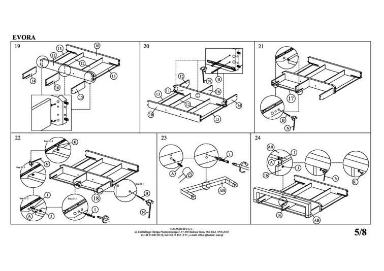 Łóżko EVORA 160x200 Beżowy